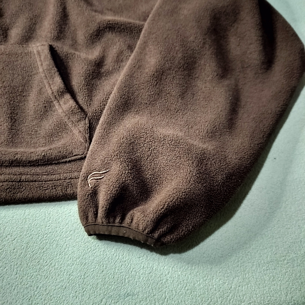 Fabletics Women's Brown Half-Zip Croped  Sweater Mock Neck Sz S. - Picture 2 of 8